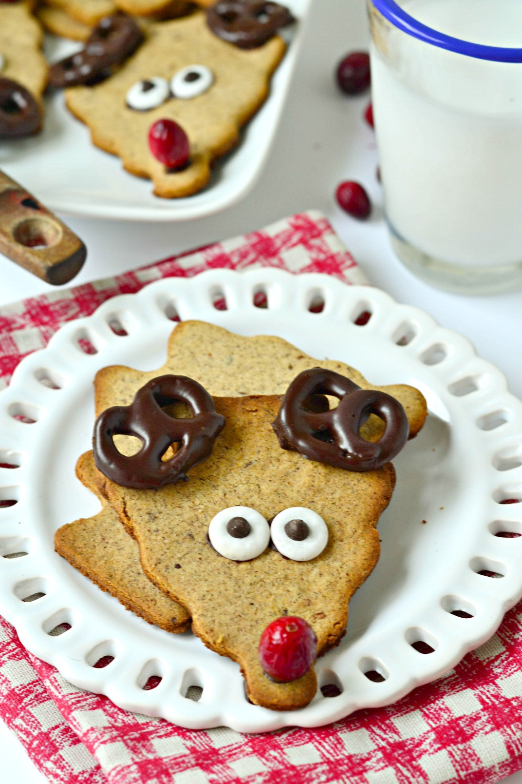 Cute Christmas Cookies Recipes
 Healthy Reindeer Cookies Fork and Beans