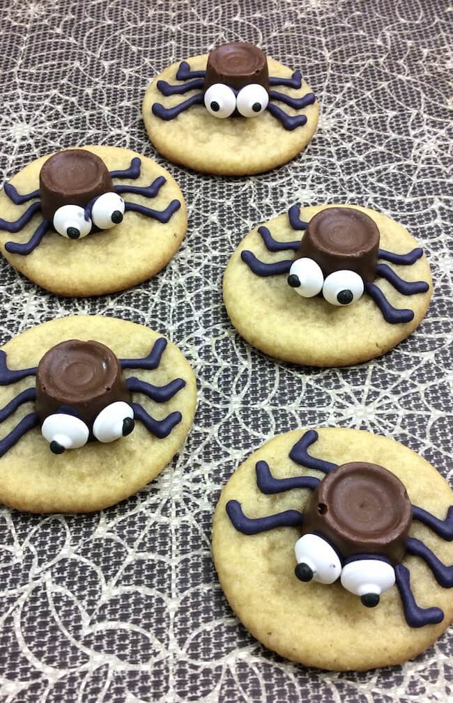 Cute Halloween Cookies
 Cute & Easy Halloween Spider Cookies In the Kids Kitchen