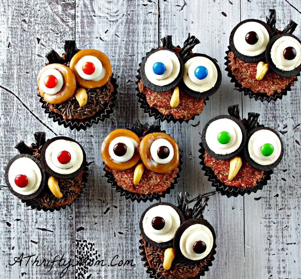 Cute Halloween Cupcakes
 Hootie Owl Cupcakes
