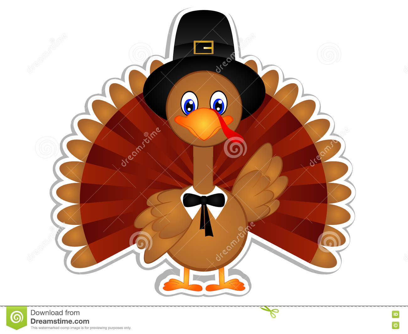Cute Thanksgiving Turkey
 Cartoon Turkey Cartoon Vector