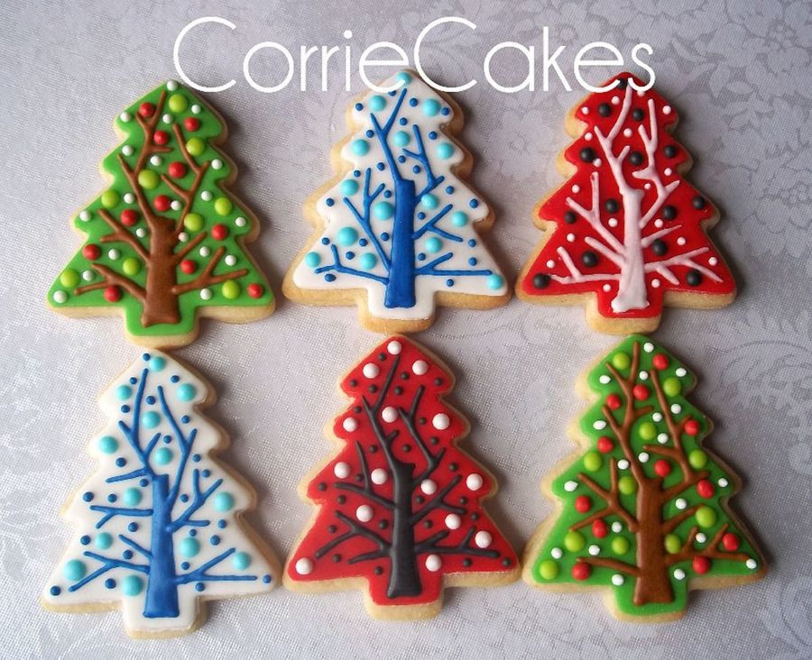 Decorated Christmas Trees Cookies
 Christmas Cookies 2012 CakeCentral