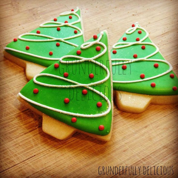 Decorated Christmas Trees Cookies
 Best 25 Decorated christmas cookies ideas only on
