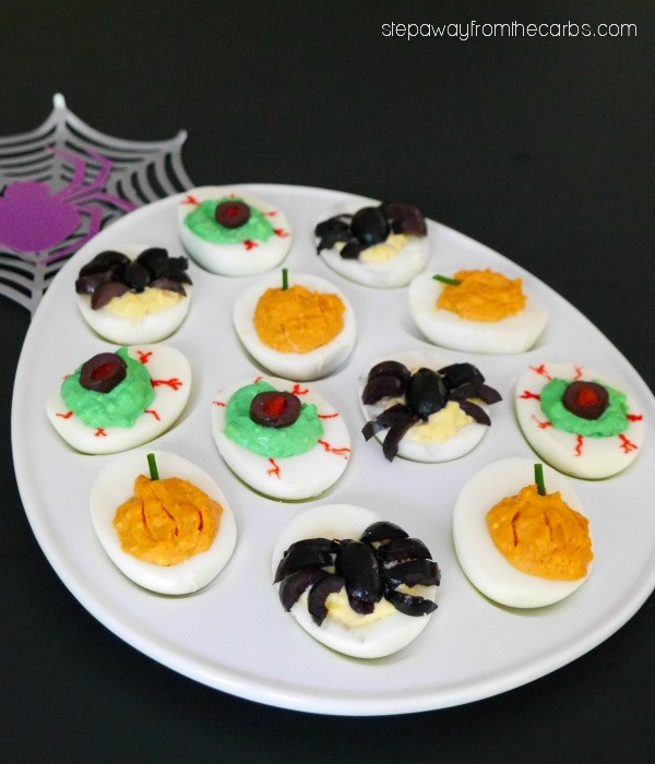 Deviled Eggs Halloween
 21 Low Carb Halloween Recipes Gluten & Sugar free My