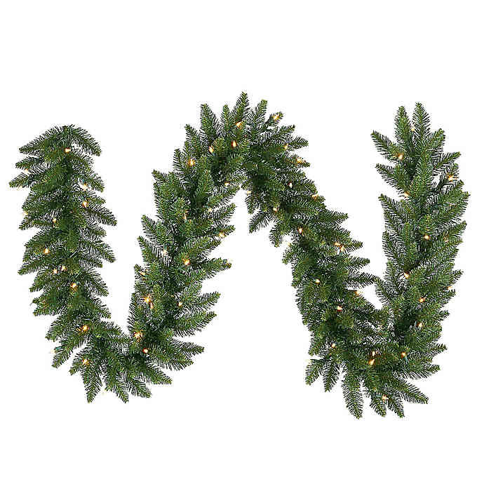 Discontinued Archway Christmas Cookies
 Vickerman Camdon Fir Garland in Green with Multicolor LED