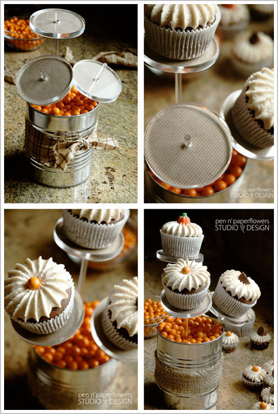 Diy Halloween Cupcakes
 DIY Halloween Cupcake Centerpiece