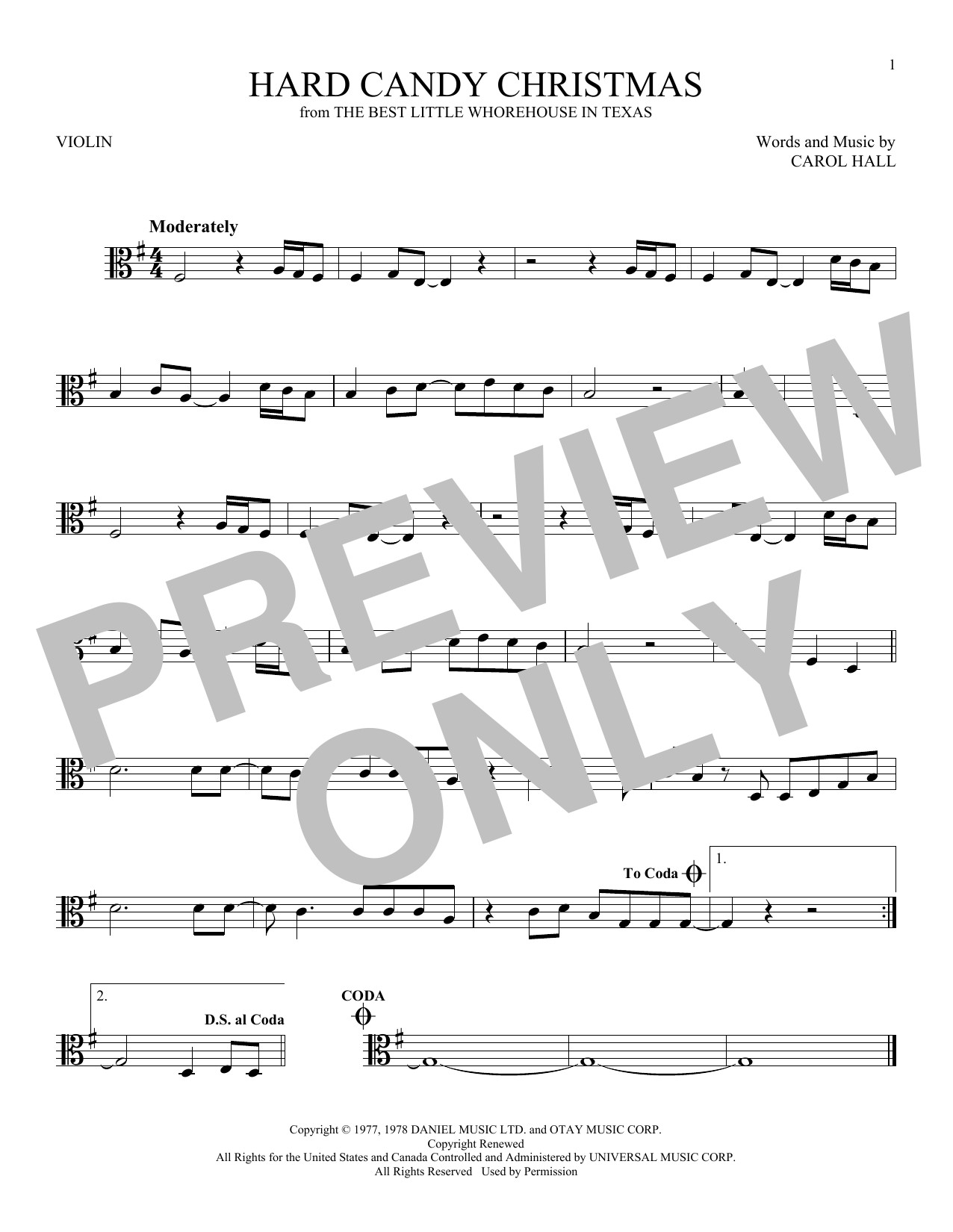 Dolly Parton Hard Candy Christmas Song
 Dolly Parton Hard Candy Christmas sheet music