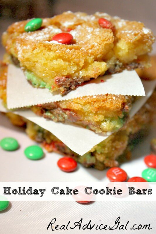 Easy Christmas Bar Cookies
 Easy Holiday Cake Cookie Bars Recipe Real Advice Gal