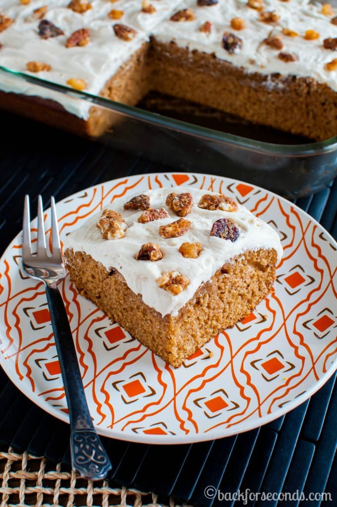 Easy Christmas Cake Recipe
 Homemade Spice Cake with Maple Frosting Back for Seconds