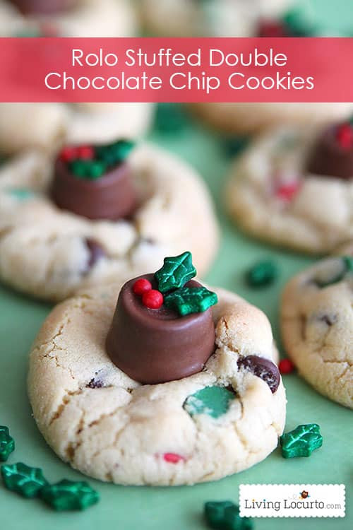 Easy Christmas Cookies And Candy
 Rolo Chocolate Chip Cookies