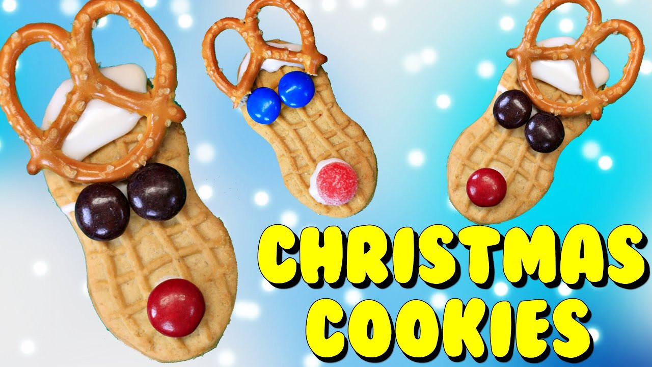 Easy Christmas Cookies To Make With Toddlers
 Easy Christmas Cookies Tutorial for Kids Using Peanut