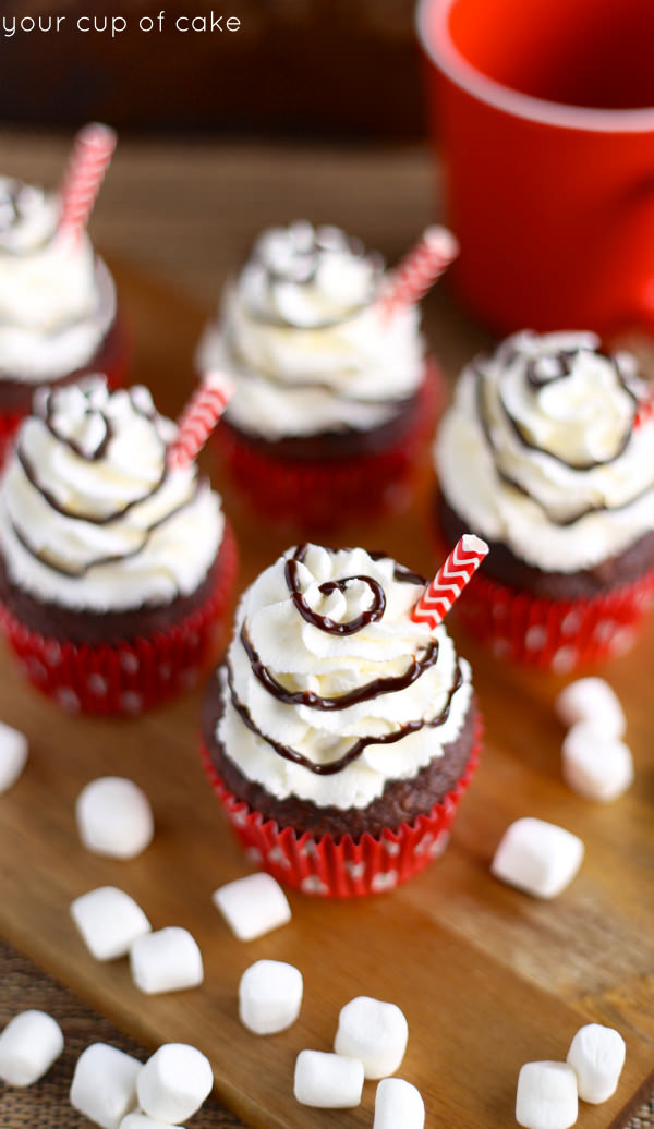 Easy Christmas Cupcakes
 Hot Chocolate Cupcakes Your Cup of Cake