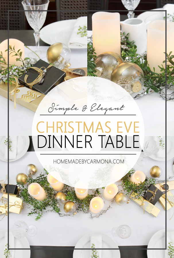 Easy Christmas Eve Dinner
 Christmas Eve Dinner Table Home Made By Carmona