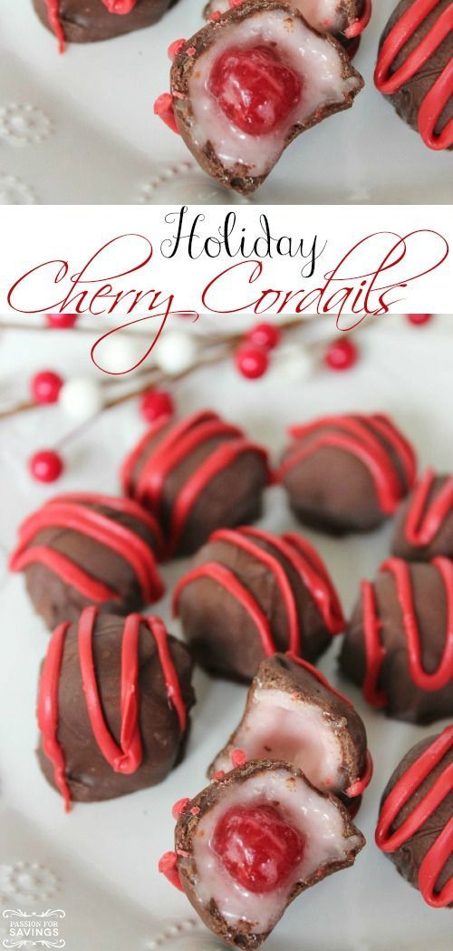 Easy Christmas Party Desserts
 Christmas parties Cherries and Homemade on Pinterest