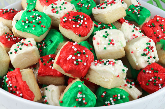 Easy Christmas Sugar Cookies Recipes
 Christmas Sugar Cookie Bites Two Sisters