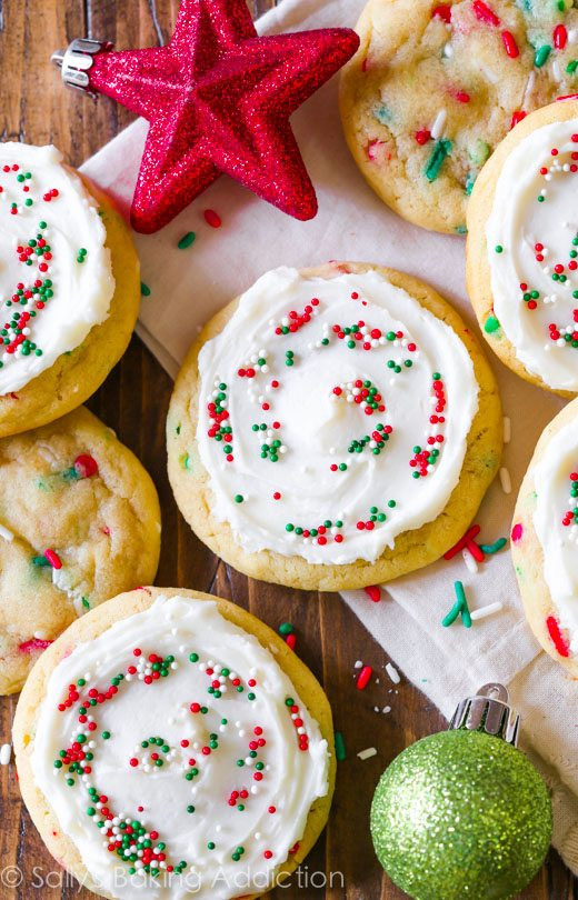 Easy Christmas Sugar Cookies Recipes
 Funfetti Cookies Supreme Sallys Baking Addiction