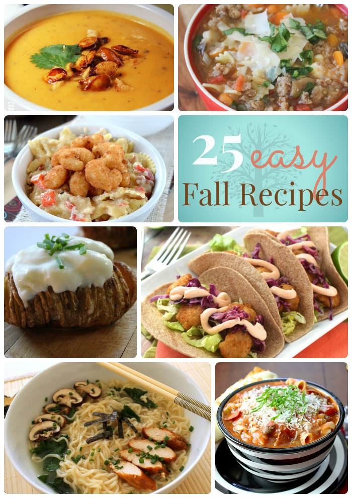 Easy Fall Dinner Recipes
 Great Ideas 25 Easy Fall Dinner Ideas