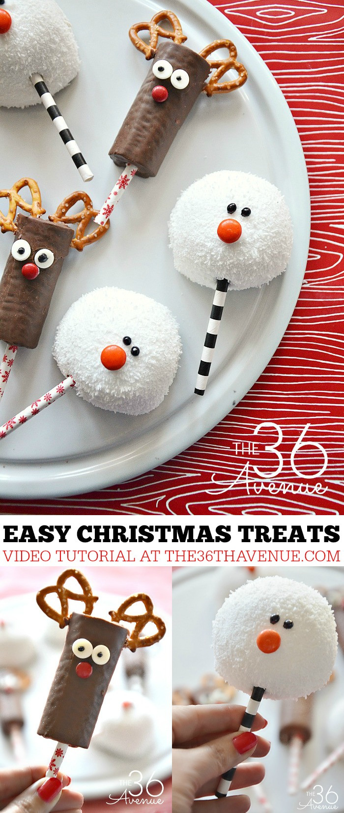 Easy To Make Christmas Desserts
 Christmas Treats Reindeer and Snowman The 36th AVENUE