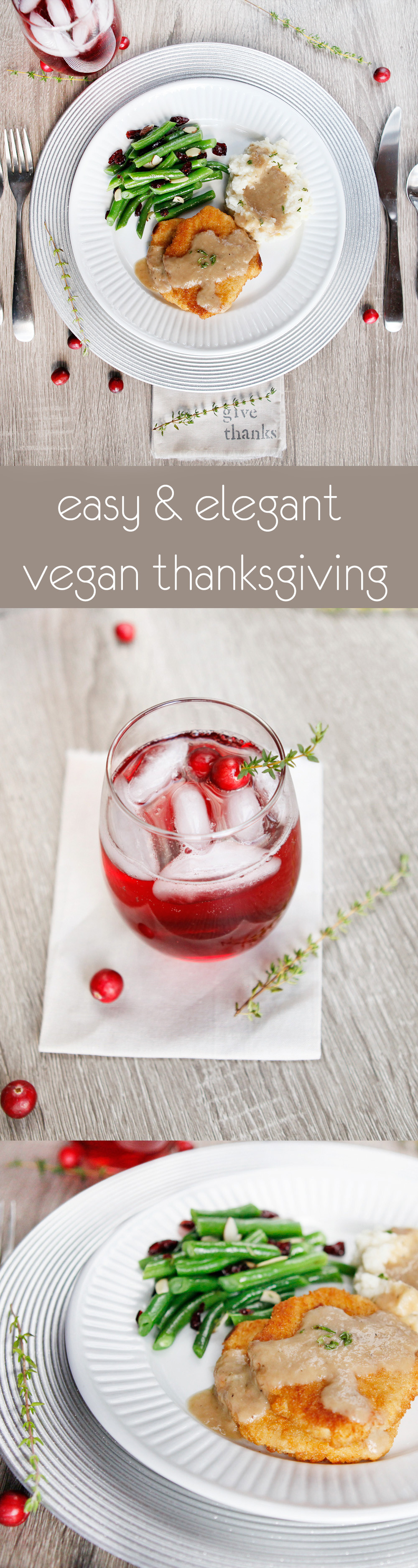 Easy Vegan Thanksgiving
 easy vegan thanksgiving recipes with thyme and cranberry