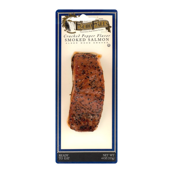 Echo Falls Smoked Salmon
 Echo Falls Smoked Salmon Cracked Pepper 4 oz from
