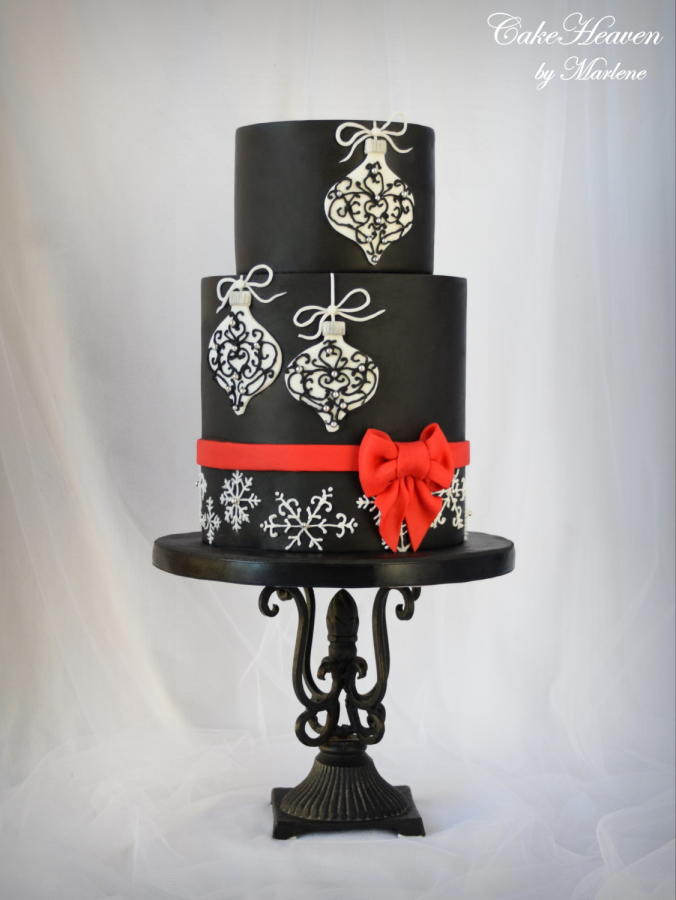 Elegant Christmas Cakes
 Elegant Christmas Cake cake by CakeHeaven by Marlene
