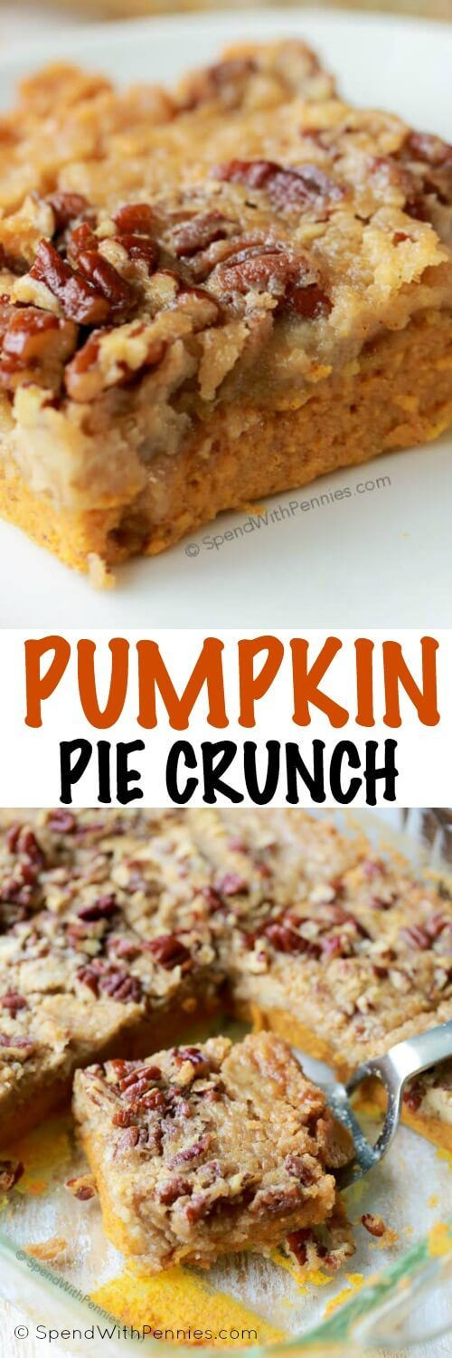 Fall Desserts For A Crowd
 Pumpkin Pie Crunch is the easiest way to serve pumpkin pie