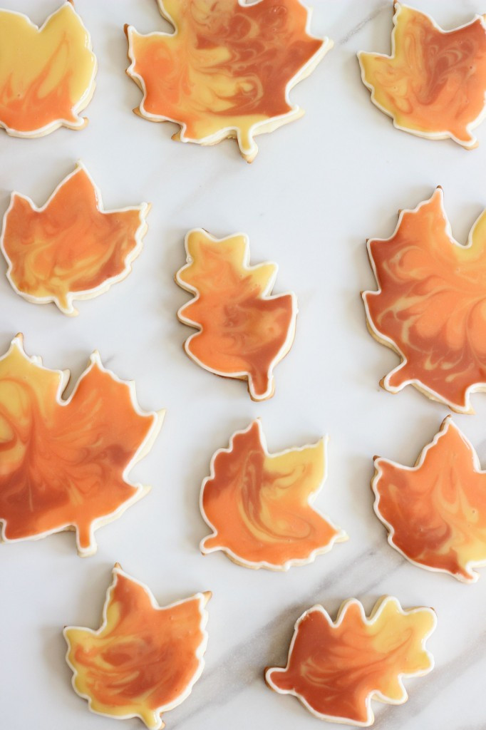Fall Leaf Sugar Cookies
 Cooking Flooding with Sugar Cookie Cutouts The Gold