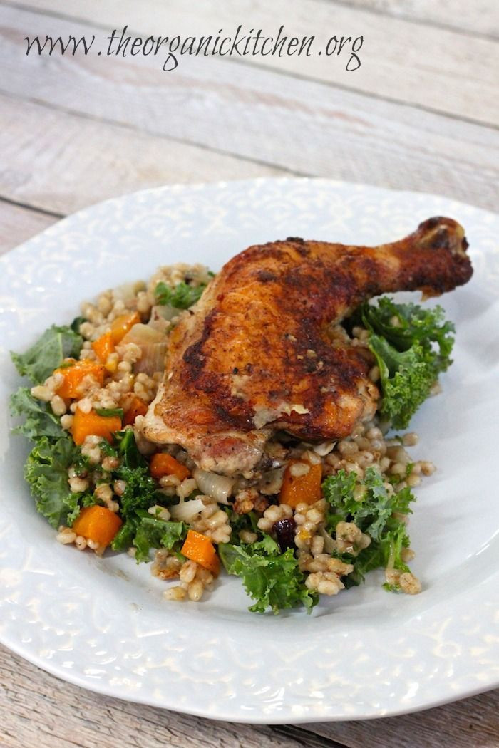 Fall Main Dishes
 Autumn Skillet Chicken with Butternut Squash and Barley