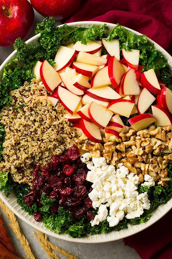 Fall Quinoa Recipes
 Autumn Kale Apple and Quinoa Salad Cooking Classy