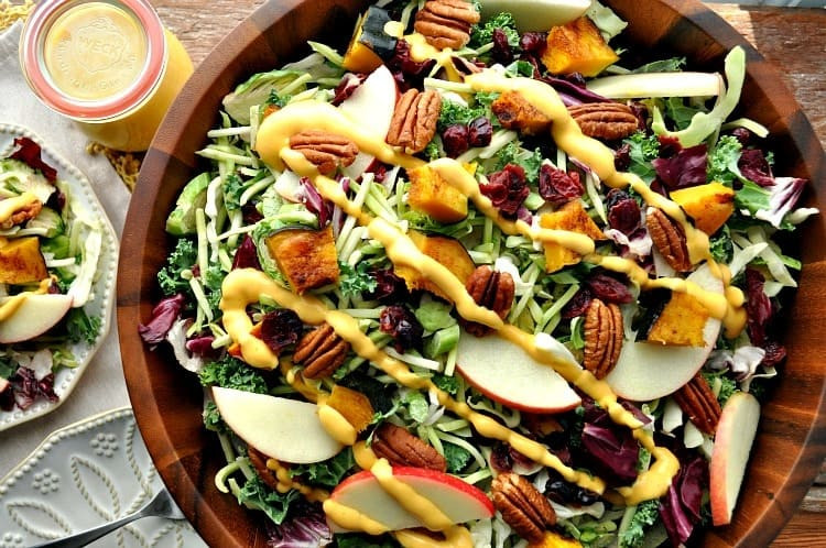Fall Salad Dressings
 Healthy Thanksgiving Side Dish Fall Harvest Salad with