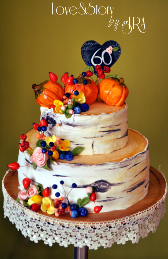 Fall Themed Birthday Cake
 Autumn Birthday Cake cake by Gera CakesDecor