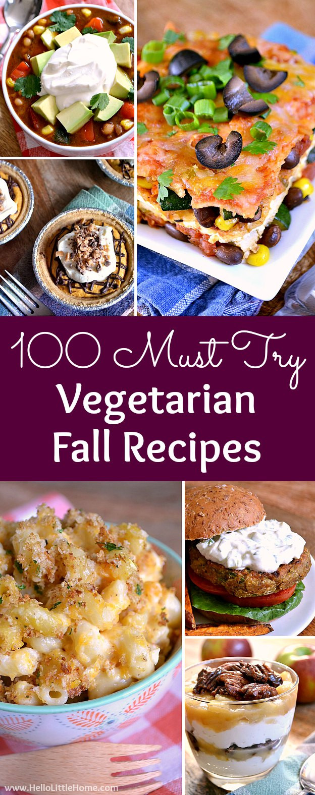 Fall Vegetarian Recipes
 100 Must Try Ve arian Fall Recipes