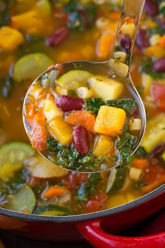 Fall Vegetarian Soup Recipes
 Autumn Minestrone Soup Cooking Classy