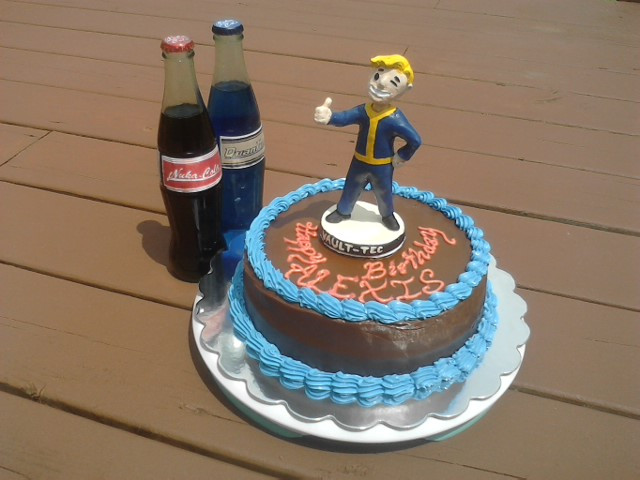Fallout Birthday Cake
 Fallout Cake by Nickofthewolves on DeviantArt