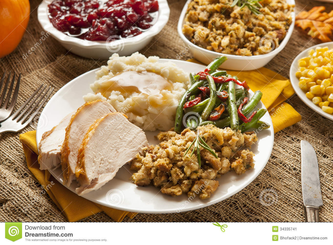 Festival Foods Thanksgiving Dinners
 Homemade Turkey Thanksgiving Dinner Stock Image Image
