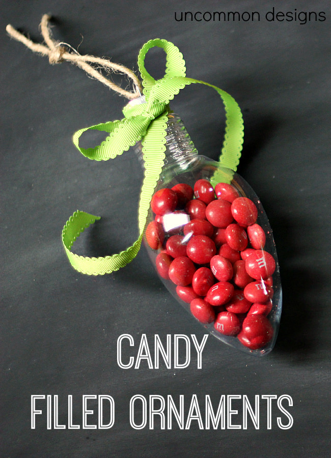 Filled Christmas Candy
 Candy Filled Ornaments Un mon Designs