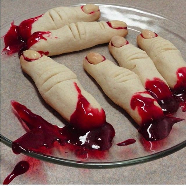Finger Halloween Cookies
 Halloween bloody fingers