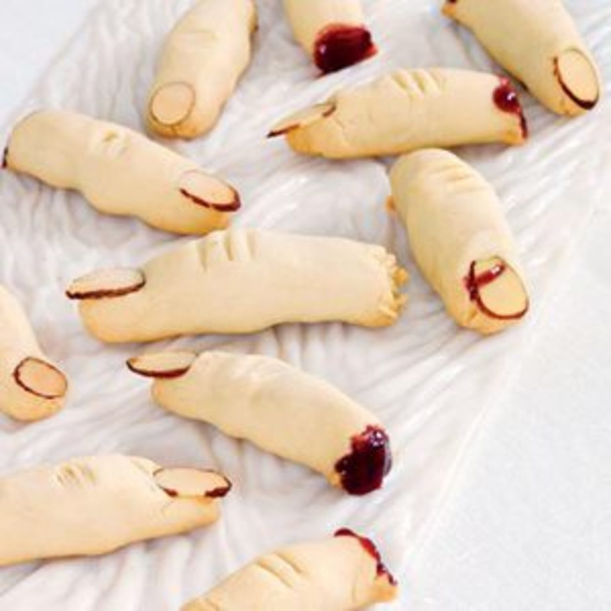 Finger Halloween Cookies
 Severed Finger Cookies Rachael Ray Every Day