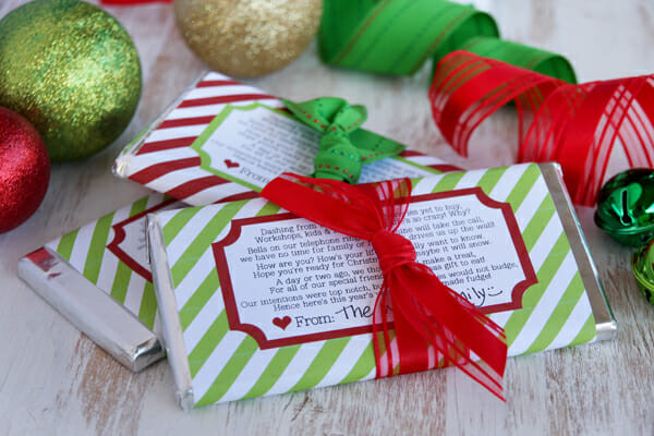 Free Printable Christmas Candy Bar Wrappers
 Candy Bar Wrapper Holiday Printable Our Best Bites