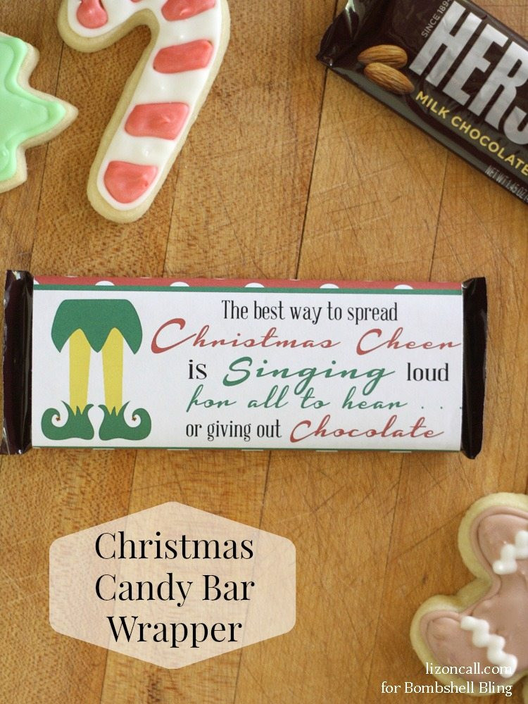 Free Printable Christmas Candy Bar Wrappers
 Elf Inspired Printable Christmas Candy Bar Wrapper