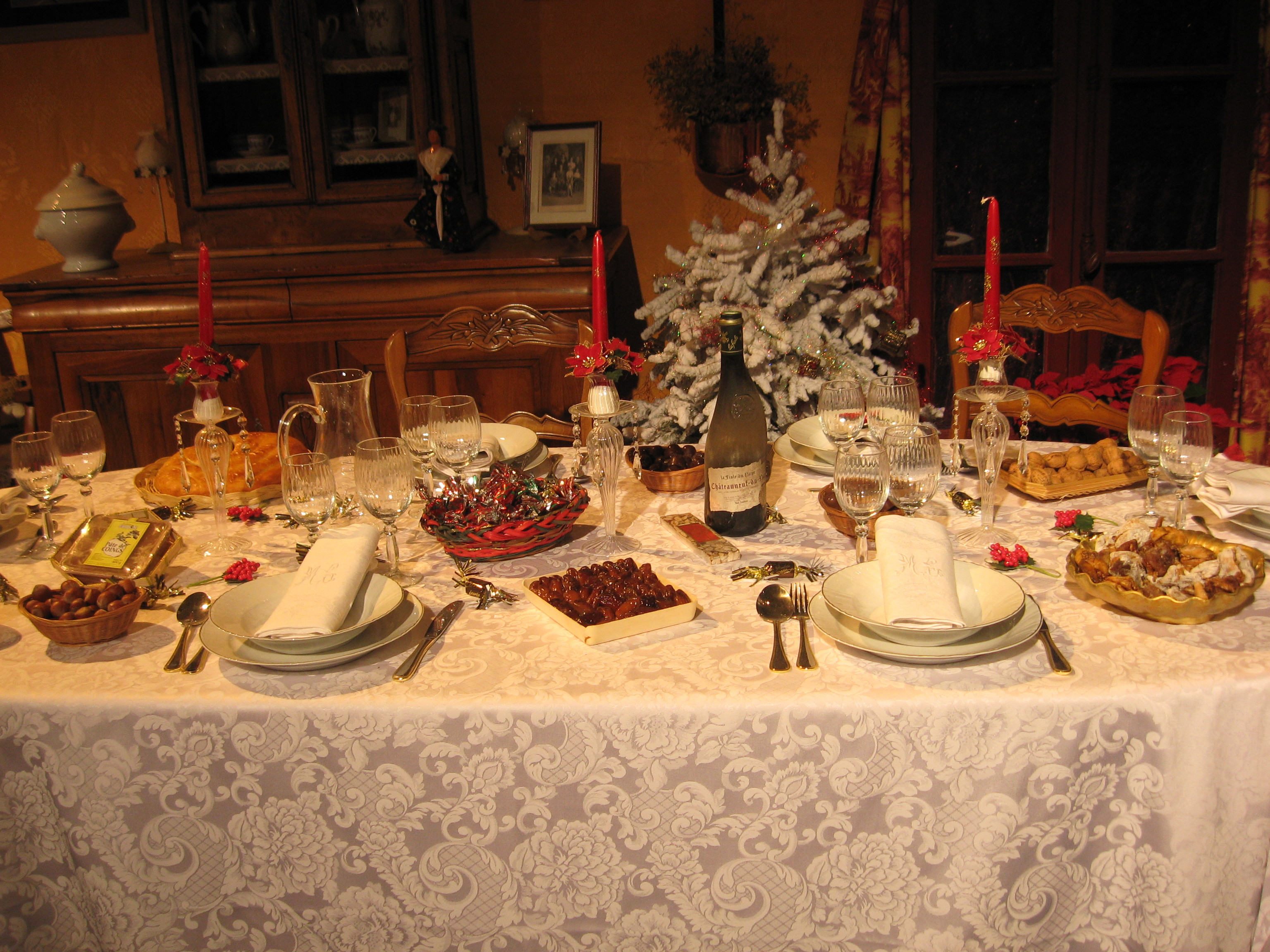 French Christmas Dinner
 Not dreaming of a white Christmas …