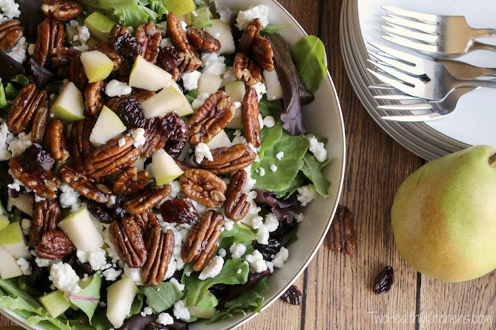 Fruit Salads For Thanksgiving Dinners
 Salad with Goat Cheese Pears Can d Pecans and Maple