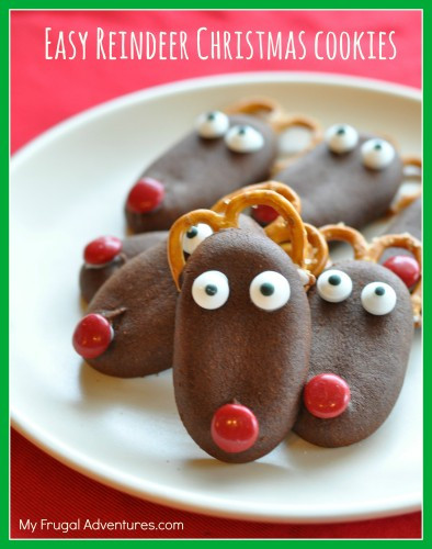 Fun Christmas Cookies
 Quick & Easy Reindeer Christmas Cookies My Frugal Adventures