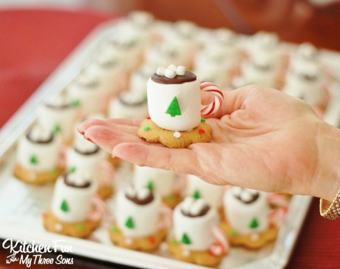 Fun Christmas Cookies
 Christmas Treats Hot Cocoa Marshmallow Cookie Cups
