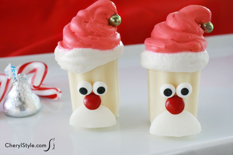 Fun Christmas Dessert
 No Bake Mini Santa Desserts Recipe