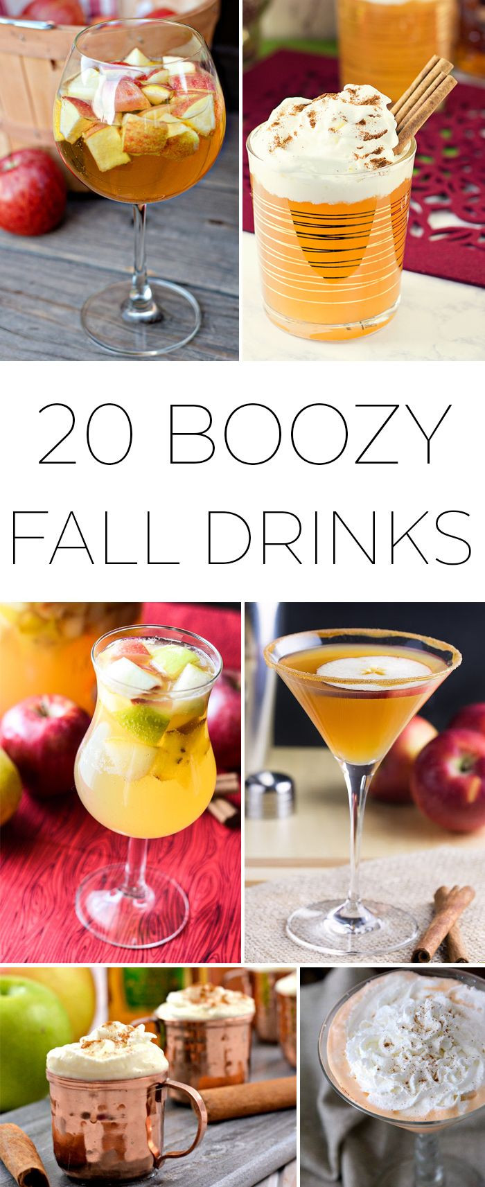 Fun Thanksgiving Drinks
 20 Boozy Fall Drinks