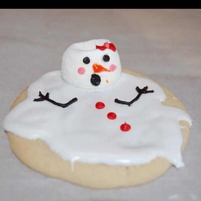 Funny Christmas Cookies
 Snowman sugar cookie Christmas Fun