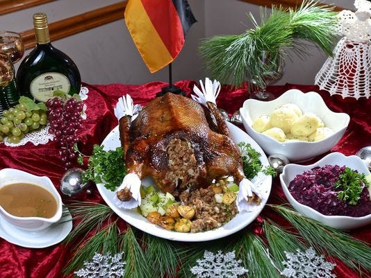 German Christmas Dinner
 A traditional German Christmas at Gasthaus
