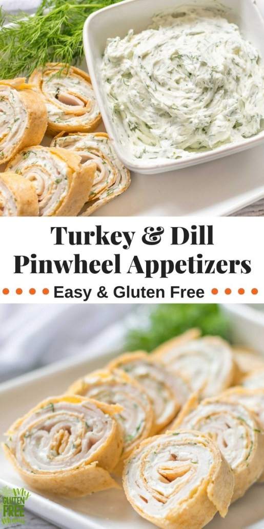 Gluten Free Thanksgiving Appetizers
 Turkey and Dill Gluten Free Pinwheel Appetizers
