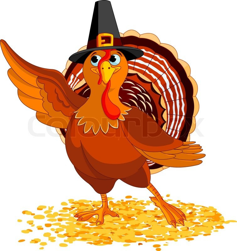 Gracias The Thanksgiving Turkey
 Illustration af Happy Thanksgiving