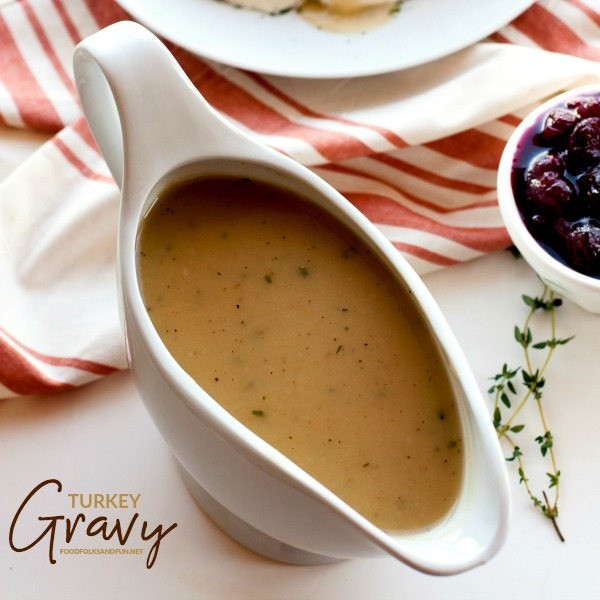 Gravy Thanksgiving Side Dishes
 Turkey Gravy • Food Folks and Fun